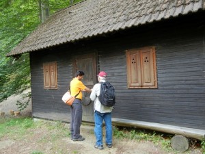 opening the hut